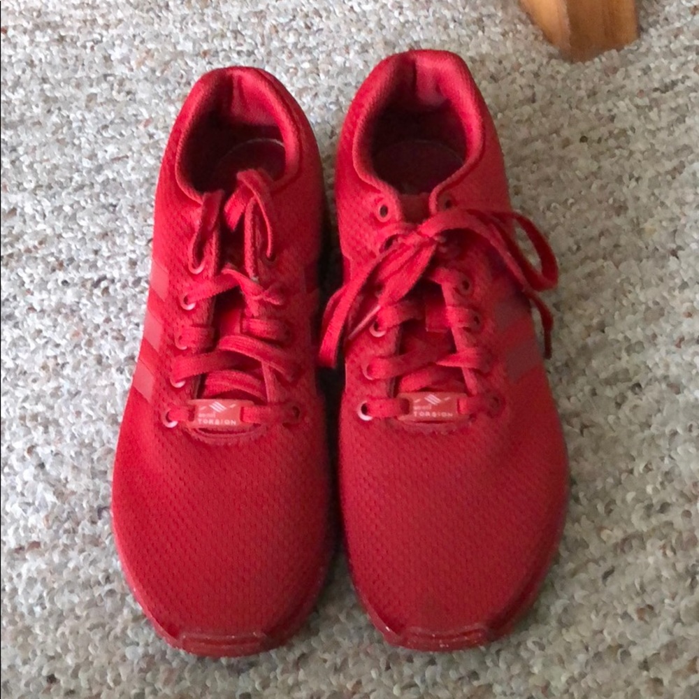 RED ADDIDAS ZX FLUX!!!❤️❤️❤️